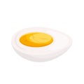 boiled egg cartoon vector illustration Royalty Free Stock Photo