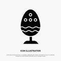 Boiled, Boiled Egg, Easter, Egg, Food solid Glyph Icon vector Royalty Free Stock Photo