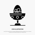 Boiled, Boiled Egg, Easter, Egg, Food solid Glyph Icon vector Royalty Free Stock Photo