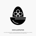 Boiled, Boiled Egg, Easter, Egg, Food solid Glyph Icon vector Royalty Free Stock Photo