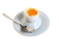 Boiled egg in eggcup