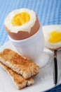 Boiled egg in eggcup