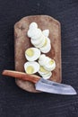 Boiled egg sliced