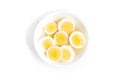 Boiled Egg Sliced Royalty Free Stock Photo