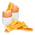 Boiled Egg And Toast Royalty Free Stock Photo