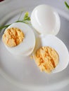 Boiled eggs organic Royalty Free Stock Photo