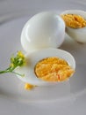 Boiled eggs organic Royalty Free Stock Photo