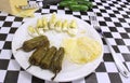 Boiled Eggs With Roasted Jalapeno Peppers and White Cheddar Cheese