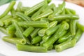 Boiled green beans