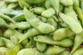 Boiled green soybeans