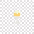 boiled icon sign and symbol. boiled color icon for website design and mobile app development. Simple Element from gastronomy set