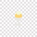 boiled icon sign and symbol. boiled color icon for website design and mobile app development. Simple Element from gastronomy set