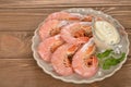 Boiled langoustines Royalty Free Stock Photo