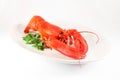 Boiled lobster