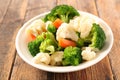 boiled mixed vegetable Royalty Free Stock Photo