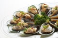 Boiled mussels Royalty Free Stock Photo