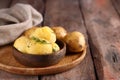 Boiled organic potatoes