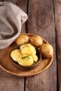 boiled organic potatoes