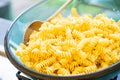 Boiled pasta for cooking spaghetti italiand food Royalty Free Stock Photo