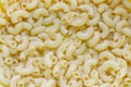 Boiled pasta horns close up Royalty Free Stock Photo