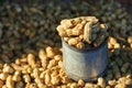 Boiled peanuts for sale in Thailand market. Royalty Free Stock Photo