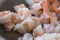 Boiled peeled shrimps Royalty Free Stock Photo