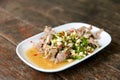 Boiled Pork with Lime,Garlic and Chili Sauce,Spicy pork lemon, o