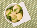 Boiled potatoes with parsley Royalty Free Stock Photo