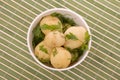 Boiled potatoes with parsley Royalty Free Stock Photo