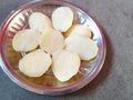 Boiled potatoes, ready to cook.