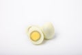 Boiled quail eggs isolated on white background.Organic food. Royalty Free Stock Photo