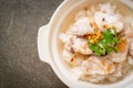 boiled rice soup with fish Royalty Free Stock Photo