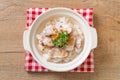 boiled rice soup with fish Royalty Free Stock Photo