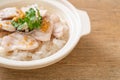 boiled rice soup with fish Royalty Free Stock Photo