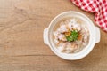 boiled rice soup with fish Royalty Free Stock Photo