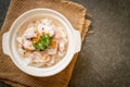 boiled rice soup with fish Royalty Free Stock Photo