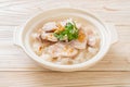boiled rice soup with fish Royalty Free Stock Photo