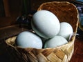 Boiled salted duck eggs