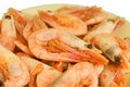 Boiled shrimps Royalty Free Stock Photo