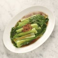 Boiled vegetable in oyster sauce