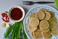 Boiled vietnamese style sausage dish Royalty Free Stock Photo