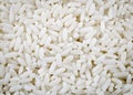 Boiled white rice basmati, background texture, cooked food