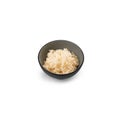 Boiled rice in a small dish on a white background isolated Royalty Free Stock Photo