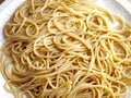 Boiled whole grain spaghetti