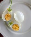 Boiled eggs organic Royalty Free Stock Photo