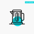 Boiler, Coffee, Machine, Hotel turquoise highlight circle point Vector icon