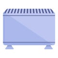 Boiler heater icon cartoon vector. Room convector