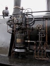 boiler tube main structure of the old steam train Royalty Free Stock Photo