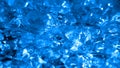 Boiling Bright Blue Liquid. Intense seething. Slow motion boiling water, painted Bright Blue