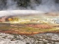 Boiling, bubbling geyser at Yellowstone National Park